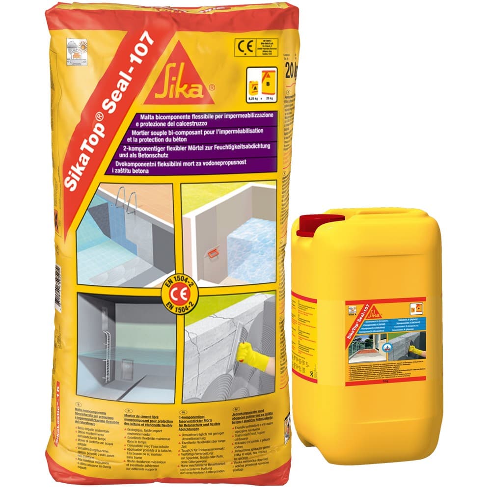 Sika Top Seal-107 2-komponentna hidroizolacija 20 kg + 5 kg Akcija u trgovini Grama