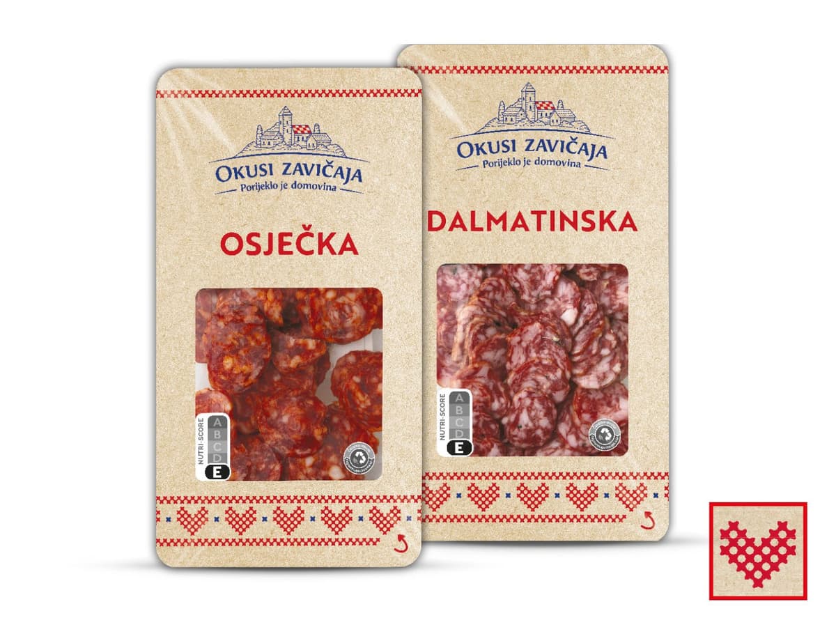 Okusi zavičaja dalmatinska ili osječka kobasica 200 g Akcija u trgovini Lidl