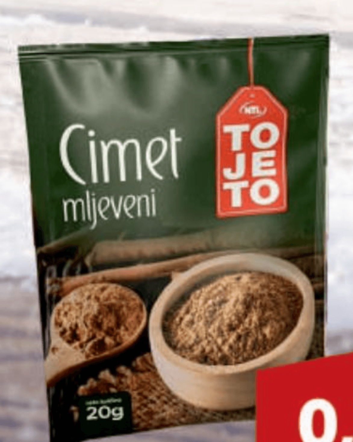 To je to mljeveni cimet 20 g Akcija u trgovini NTL