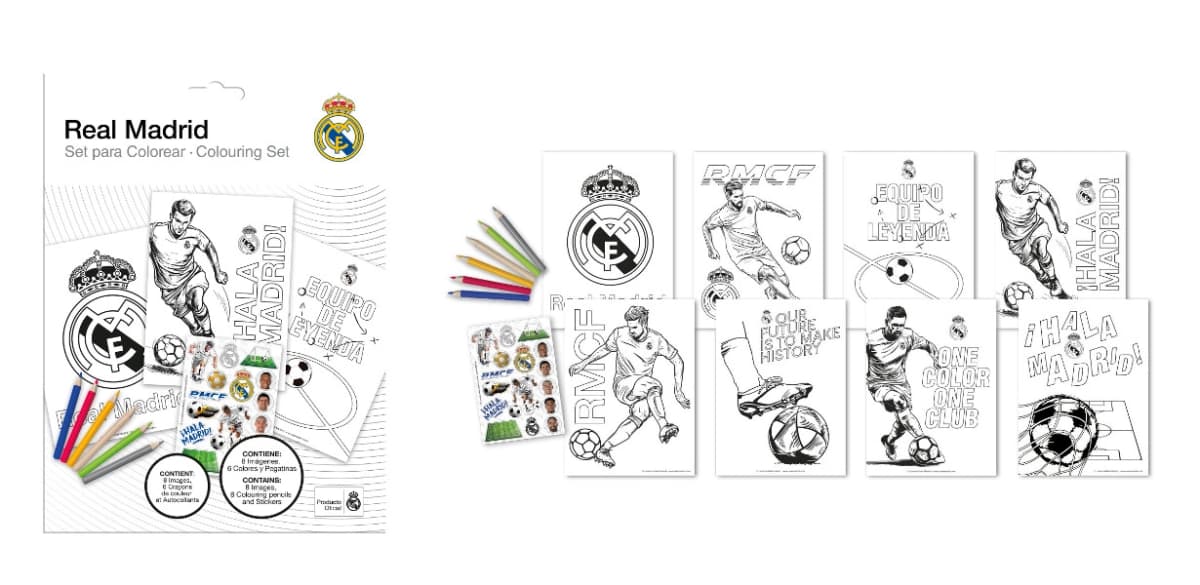 Set za bojanje 1 set Real Madrid Akcija u trgovini Tommy