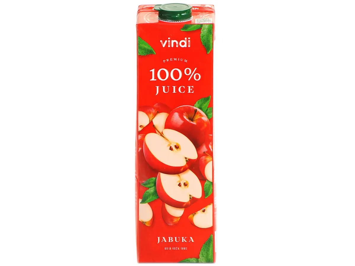 Vindi 100% juice jabuka 1 L Akcija u trgovini Tommy