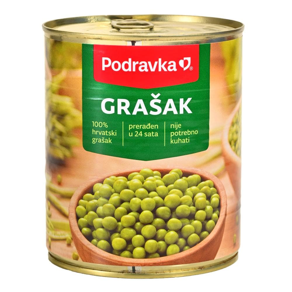 Podravka grašak 520 g Akcija u trgovini Studenac