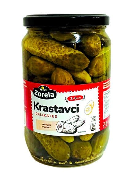 Zorela kiseli krastavci delikates 3-6 cm 350 g Akcija u trgovini NTL