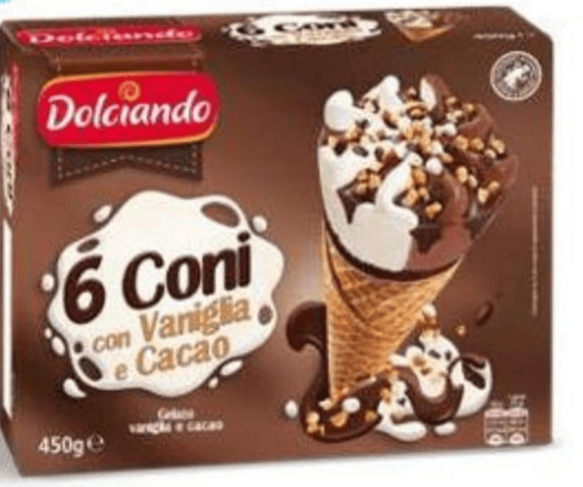 Dolciando kornet šlag 450 g Akcija u trgovini Eurospin