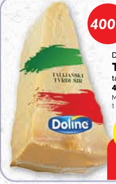 Doline talijanski tvrdi sir 400 g Akcija u trgovini Plodine