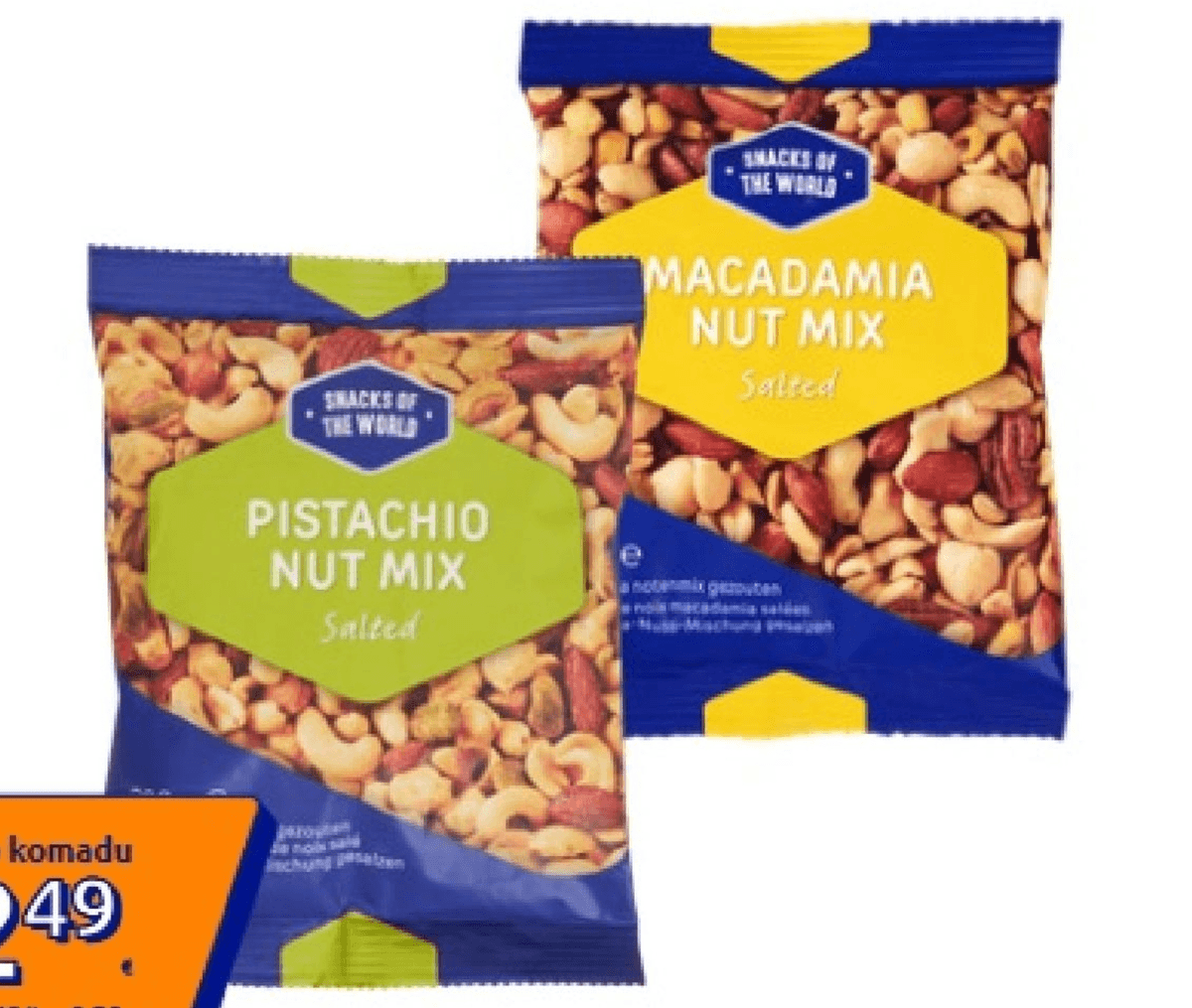 Snacks of the World Mješavina orašastih plodova 200 grama Akcija u trgovini Action