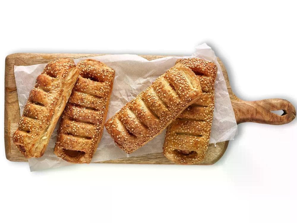 Hrenovka u lisnatom sa senfom 100 g Akcija u trgovini Lidl