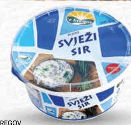 'Z Bregov Svježi sir posni