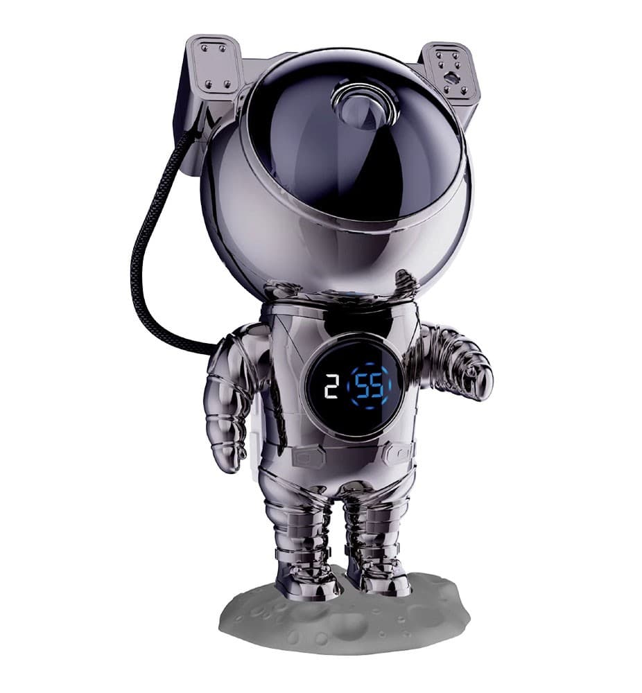 Zvjezdani projektor sa satom Astronaut Chrome Edition 1 kom Akcija u trgovini Interspar