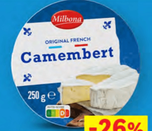 Milbona Francuski camembert 250 g Akcija u trgovini Lidl