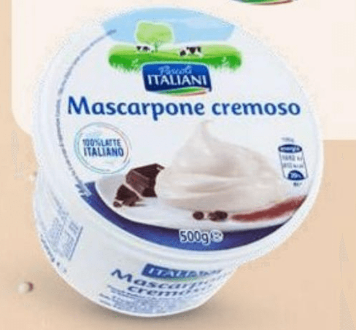 Italiani Mascarpone cremoso 500 g Akcija u trgovini Eurospin