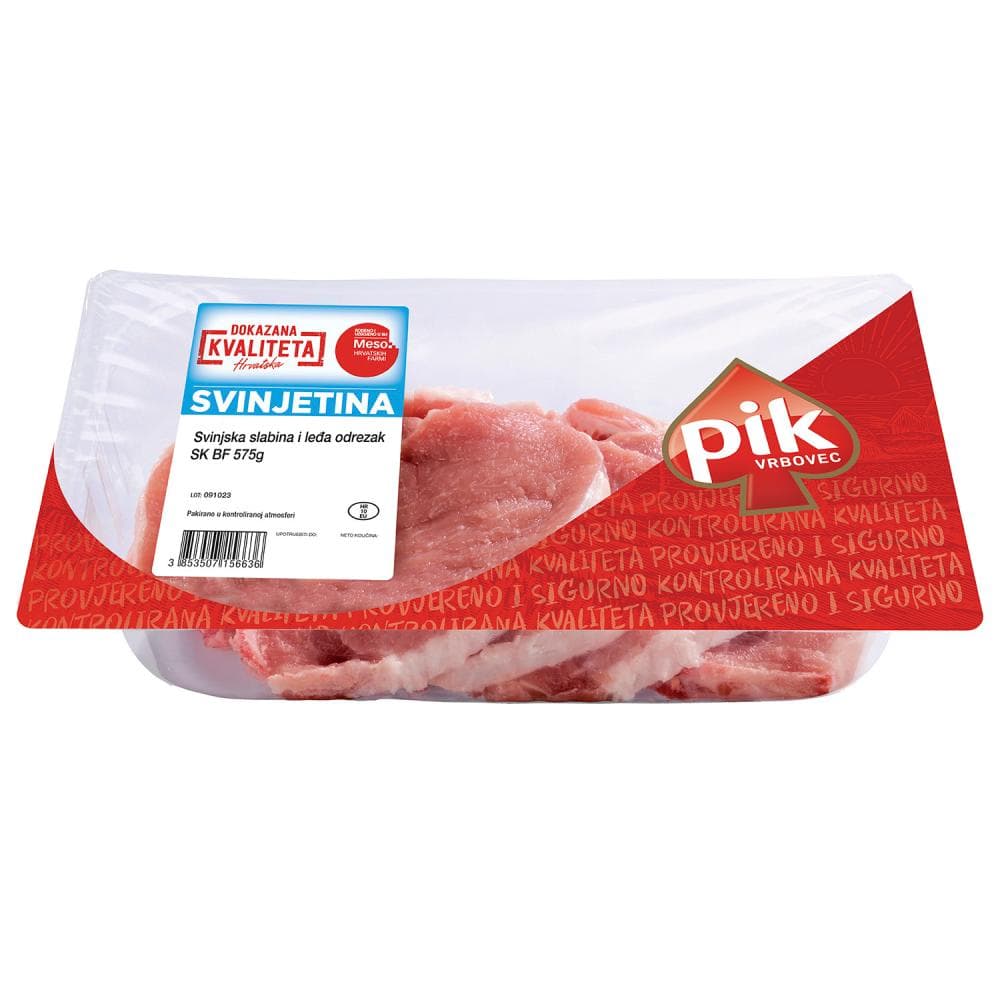 Pik svinjska slabina i leđa s kosti 575 g Akcija u trgovini Konzum