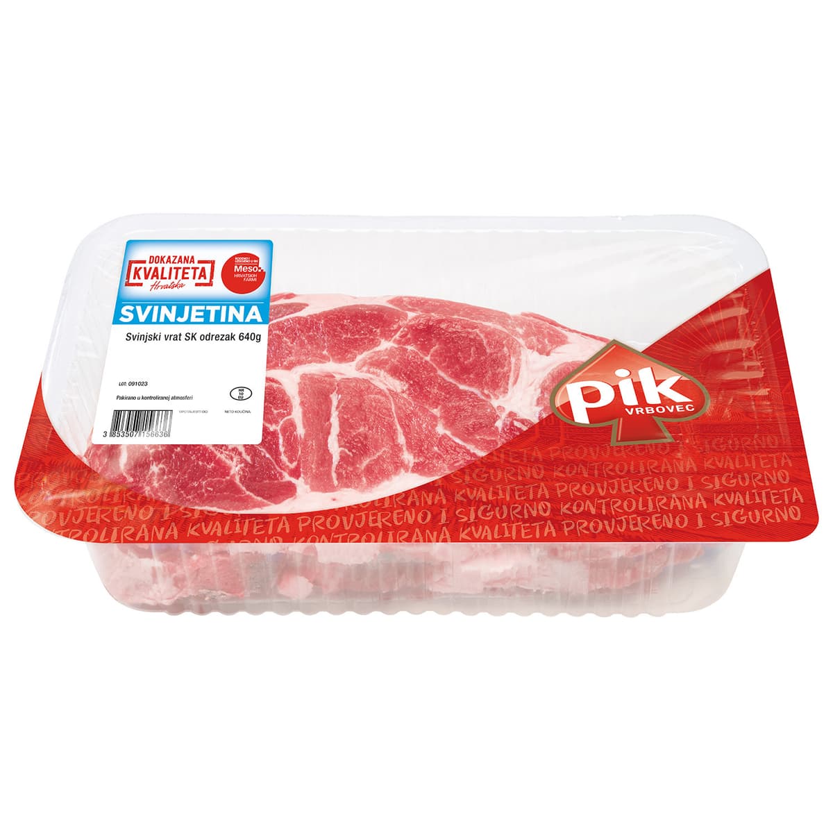 Pik svinjski vrat s kosti odrezak 640 g Akcija u trgovini Gavranović