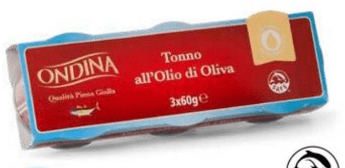 Ondina tuna žutoperajna u maslinovom ulju 3 x 60 g Akcija u trgovini Eurospin