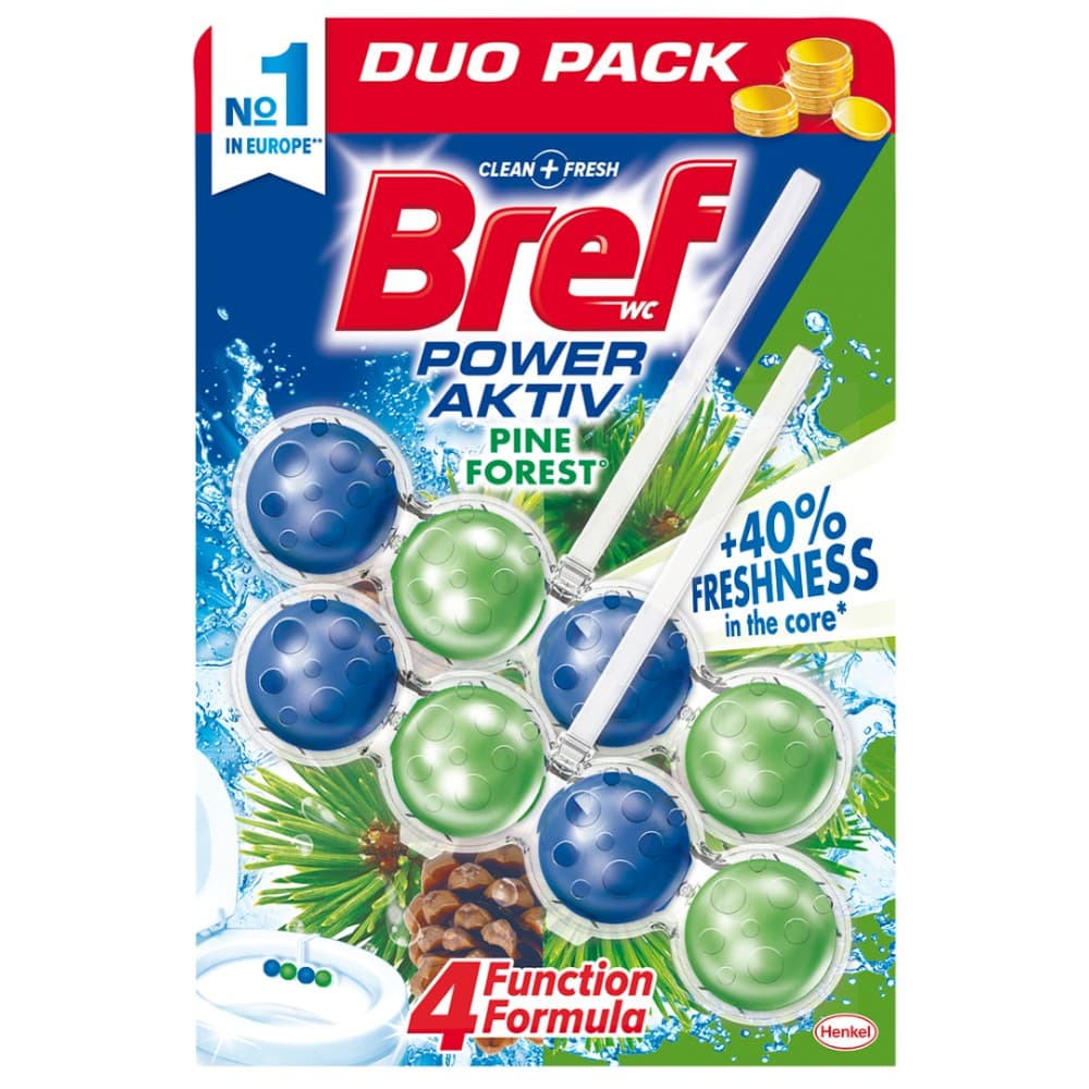 Bref osvježivač WC školjke pine forest 2x50 g Akcija u trgovini Studenac