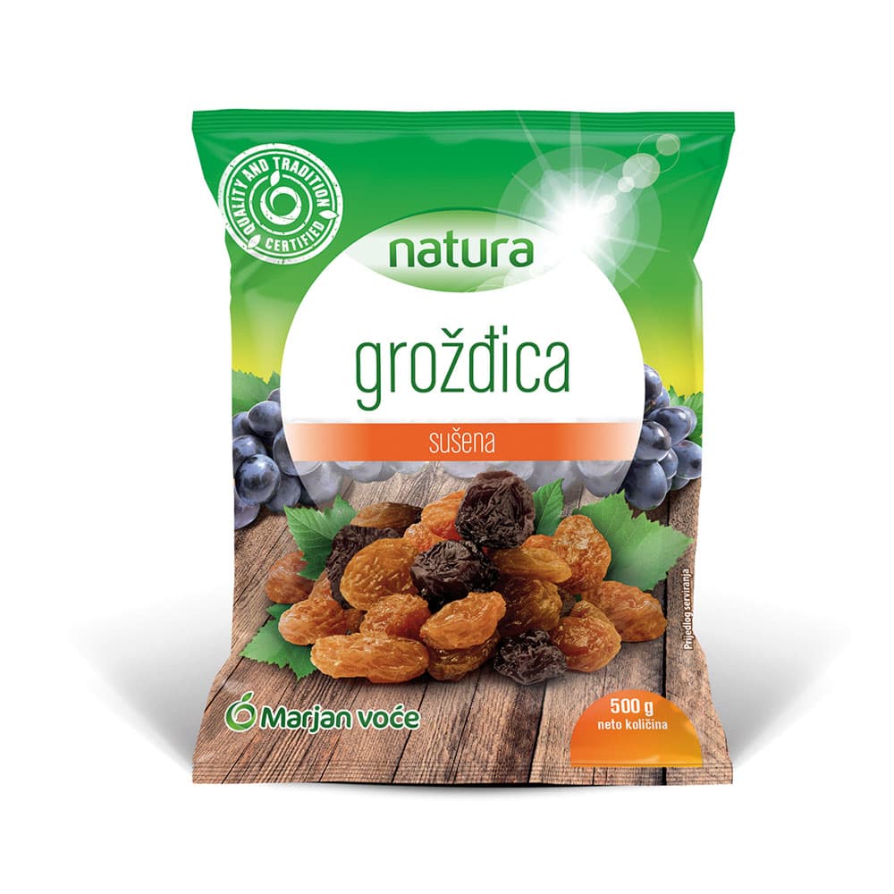 Natura grožđica suha 500 g Akcija u trgovini Boso