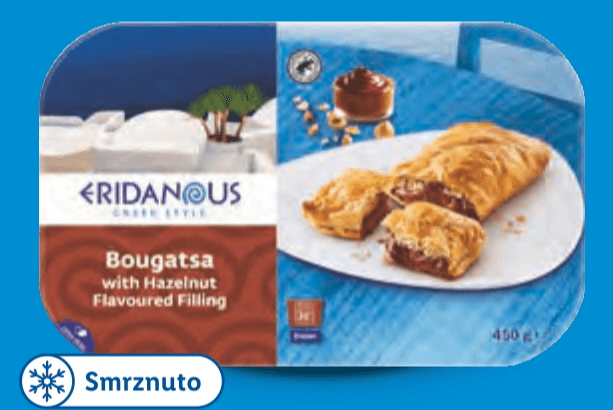 Eridanous Bougatsa punjena lješnjak kremom 450 g Akcija u trgovini Lidl