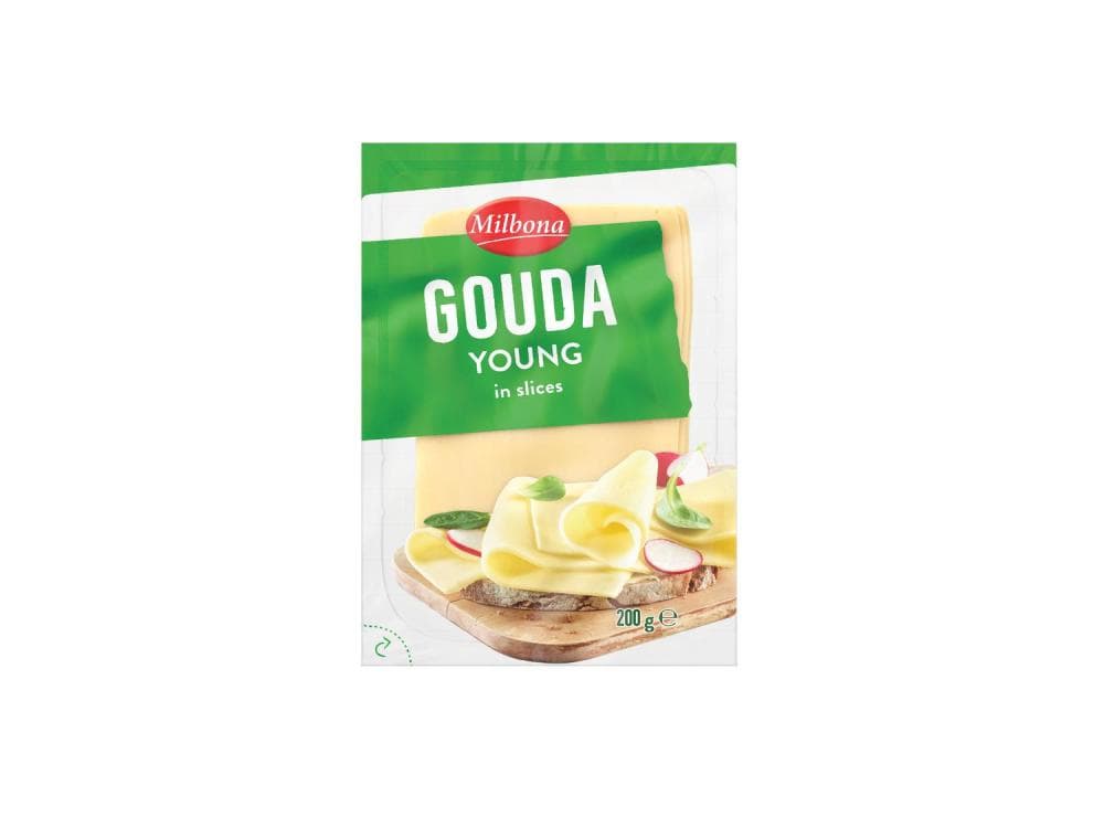 MILBONA Gouda listići 200 g Akcija u trgovini Lidl