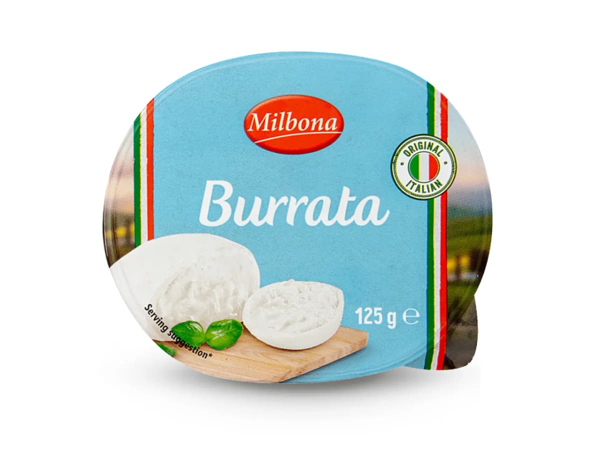Milbona Burrata 125 g Akcija u trgovini Lidl