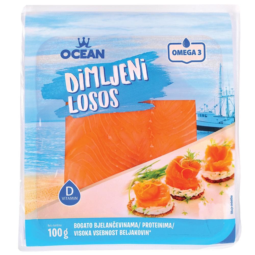 Ocean dimljeni losos 100g Akcija u trgovini Konzum