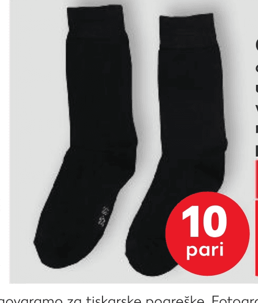 Čarape 10 pari Akcija u trgovini Kaufland