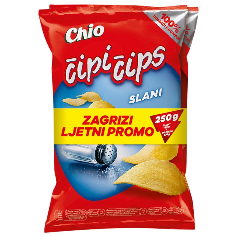 Čipi čips slani, paprika Chio 130 g Akcija u trgovini Djelo