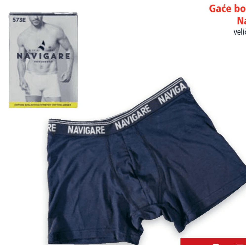 Gaće bokserice Navigare 1 kom Akcija u trgovini Spar