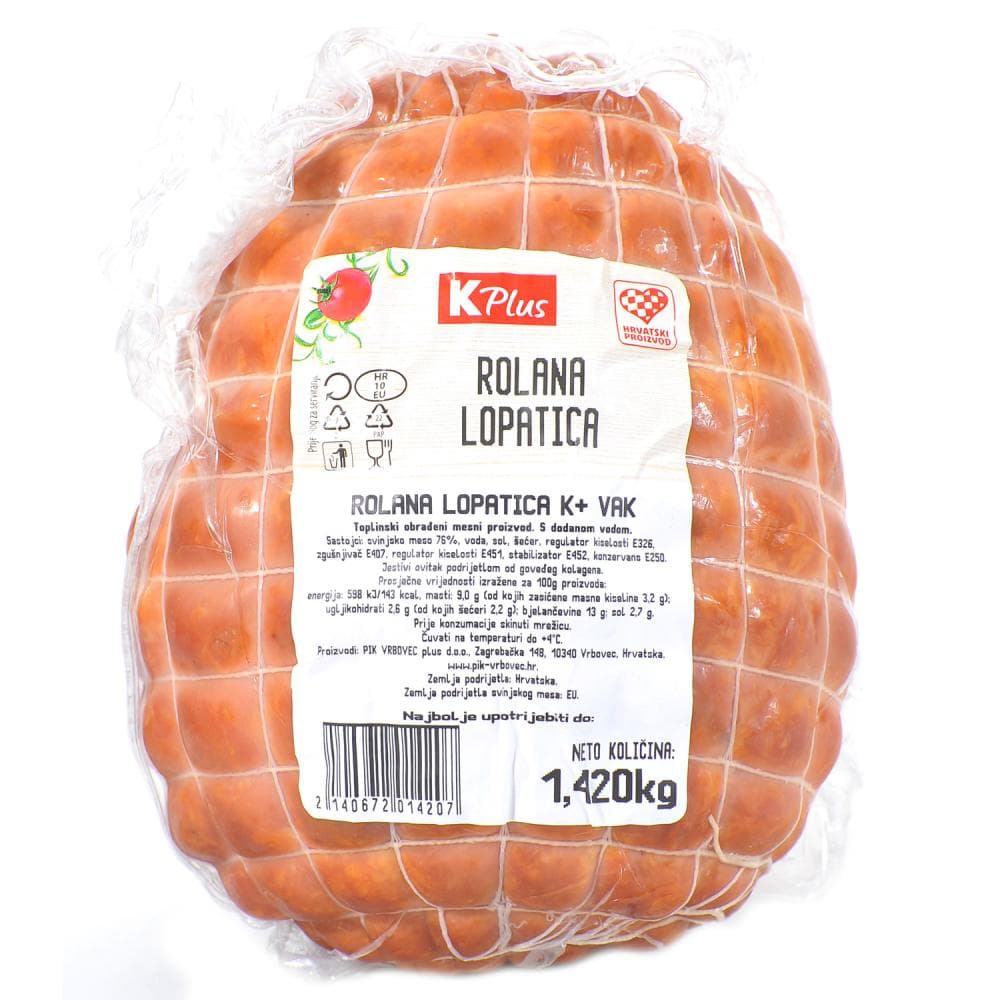 K Plus Rolana lopatica 1kg Akcija u trgovini Konzum