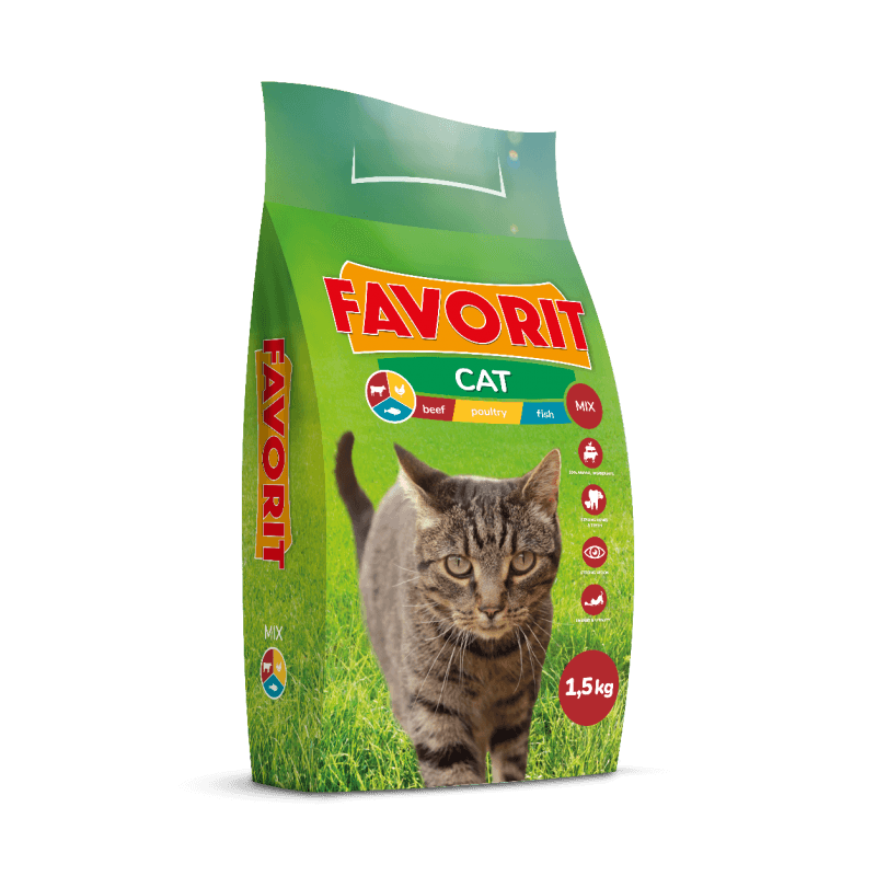 Favorit hrana za mačke mix/od peradi 1,5 kg Akcija u trgovini Pivac