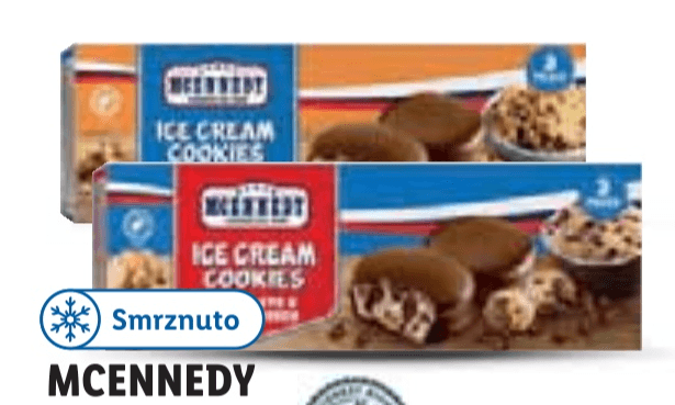 Mcennedy Cookie sladoled 3 x 90 ml Akcija u trgovini Lidl