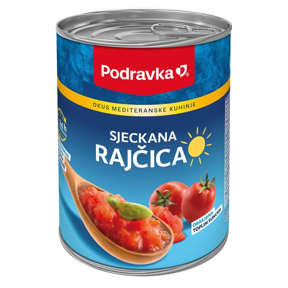 Podravka rajčica sjeckana 400 g Akcija u trgovini Studenac