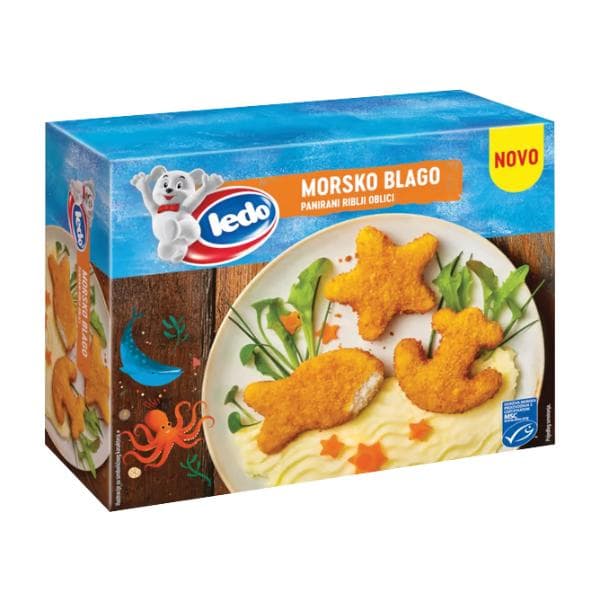 Ledo Morsko blago panirani riblji oblici 352 g Akcija u trgovini Kaufland