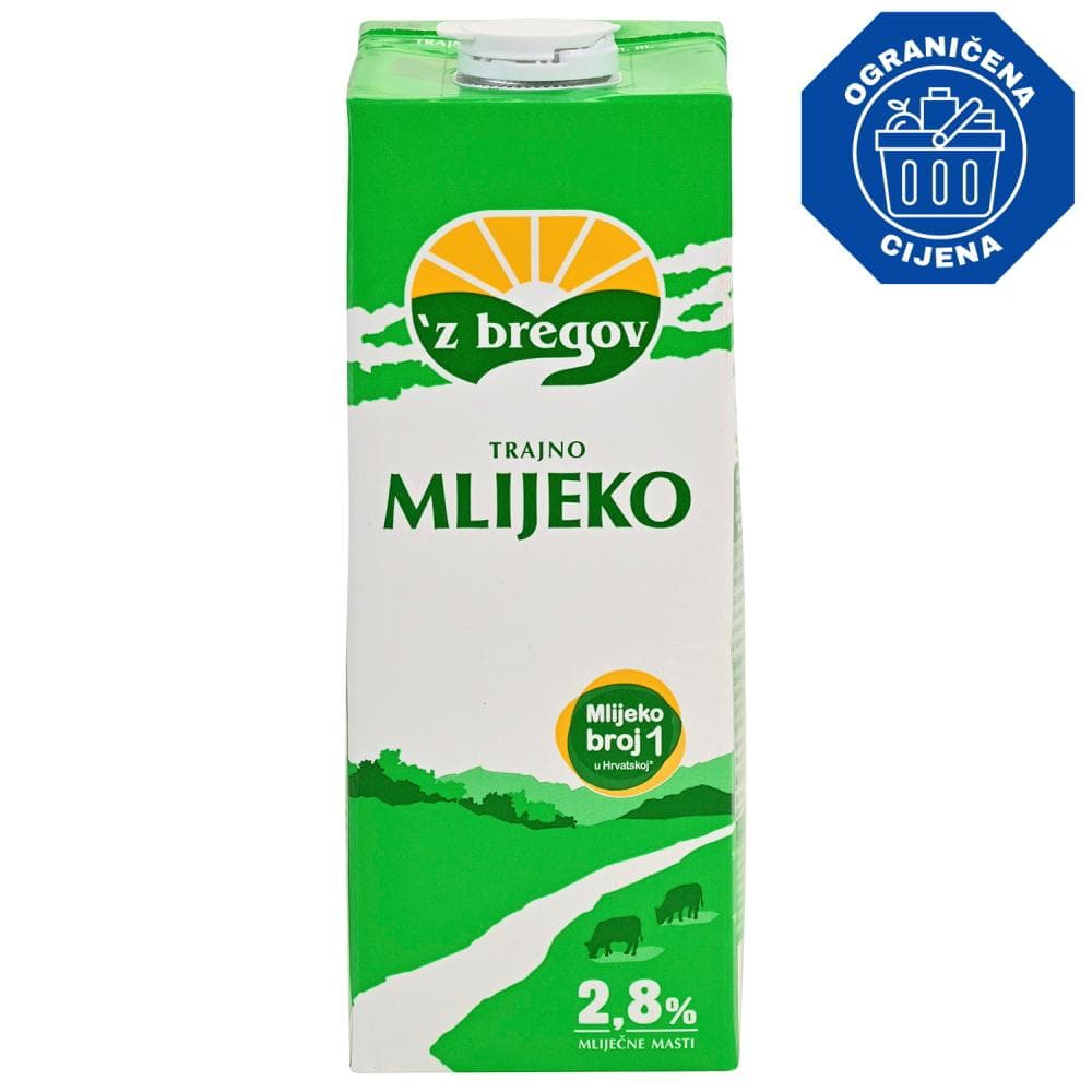 'Z Bregov Trajno mlijeko 1l Akcija u trgovini Konzum