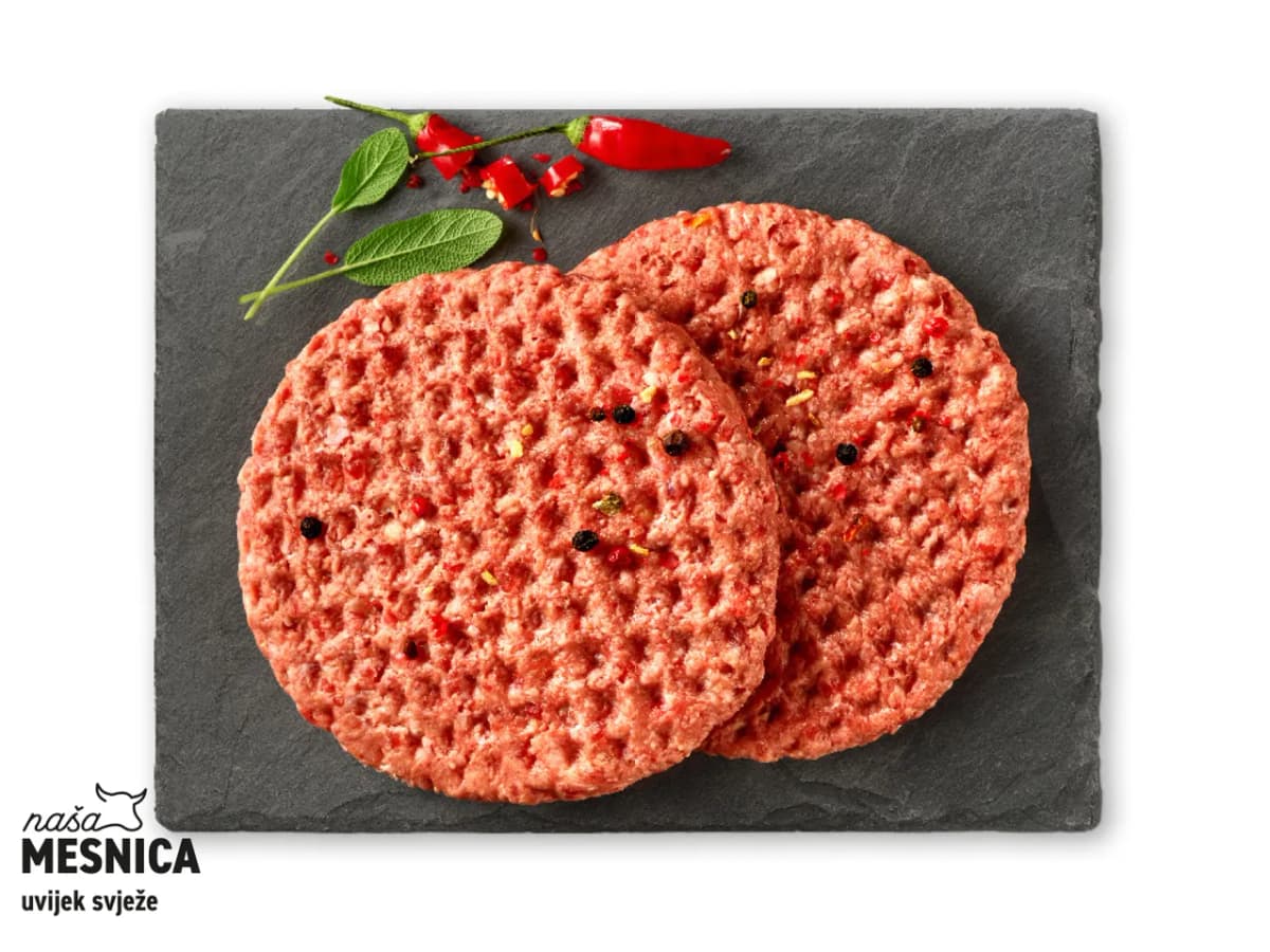 Svježi juneći burger 400 g Akcija u trgovini Lidl