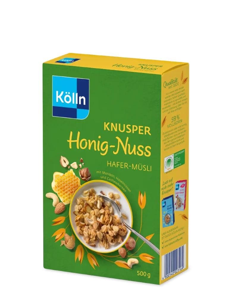 Granola Kölln Honey & Nut 500g Akcija u trgovini Vrutak