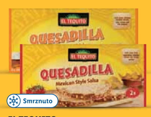 El Tequito quesadilla na meksički način 2 x 140 g Akcija u trgovini Lidl