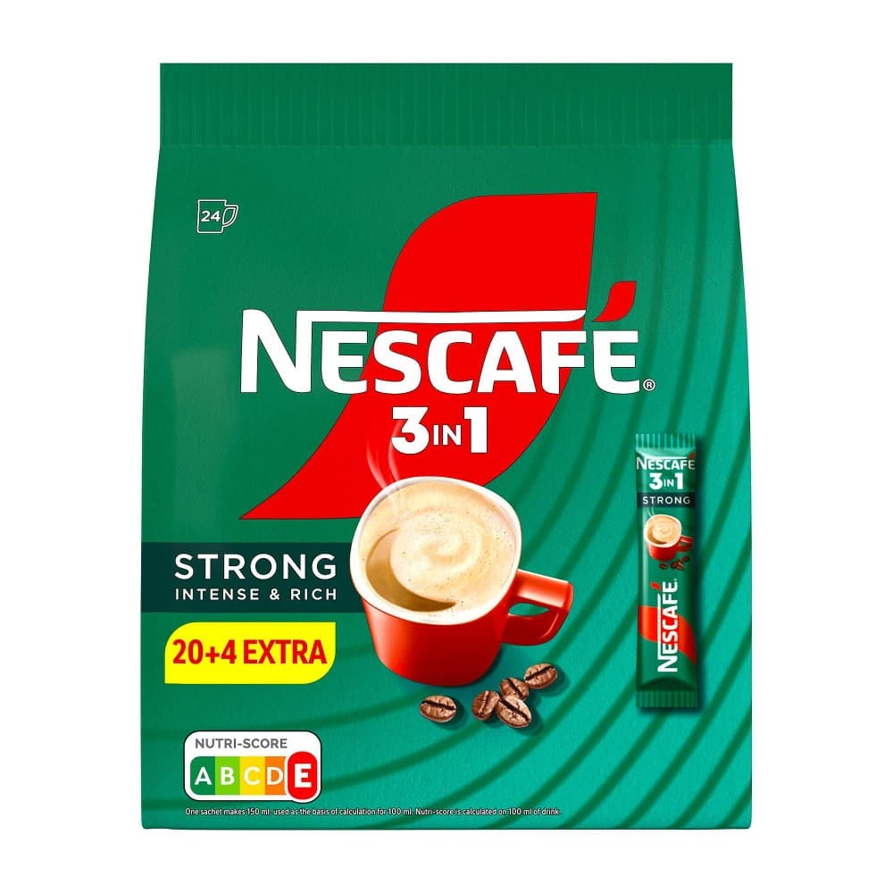 Nescafe Instant kava 3u1 Strong Bag 140 g Akcija u trgovini NTL