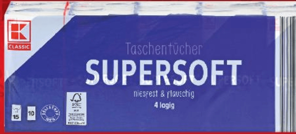K Classic papirnate maramice četveroslojne 15/1 Akcija u trgovini Kaufland