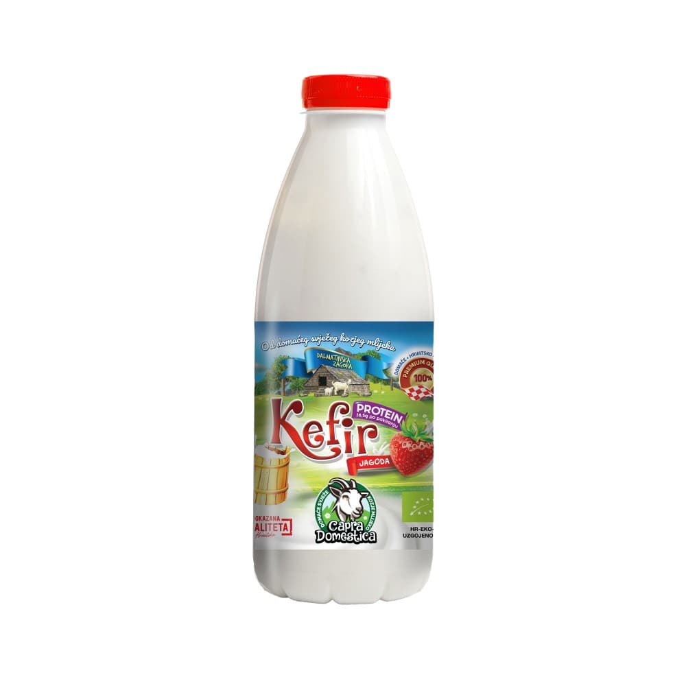 Capra Domestica kefir od kozjeg mlijeka jagoda 500 ml Akcija u trgovini Konzum