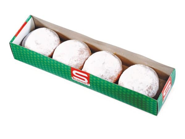 Krafne 4 komada u pakiranju 240 g ili 8 komada u pakiranju 480 g S-BUDGET Akcija u trgovini Spar