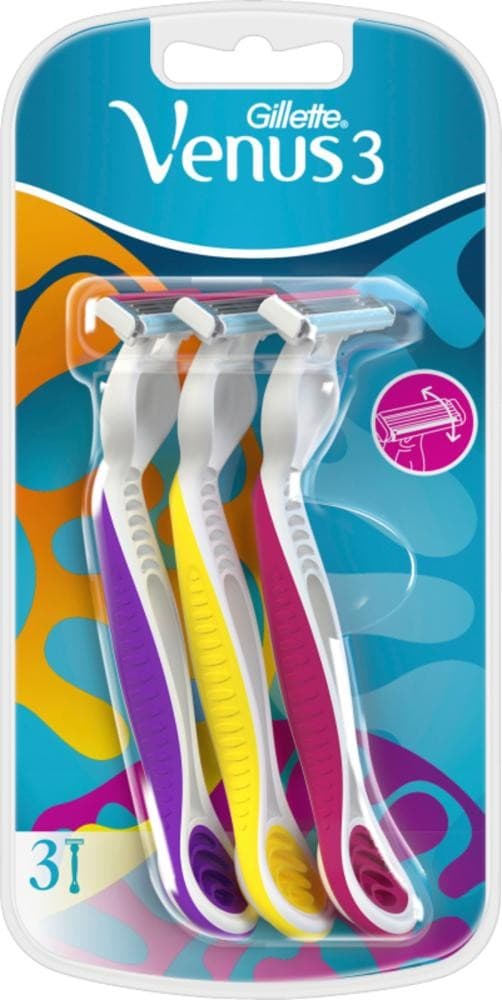 Gillette Venus 3 Colours jednokratni brijači 3 kom. Akcija u trgovini Dm