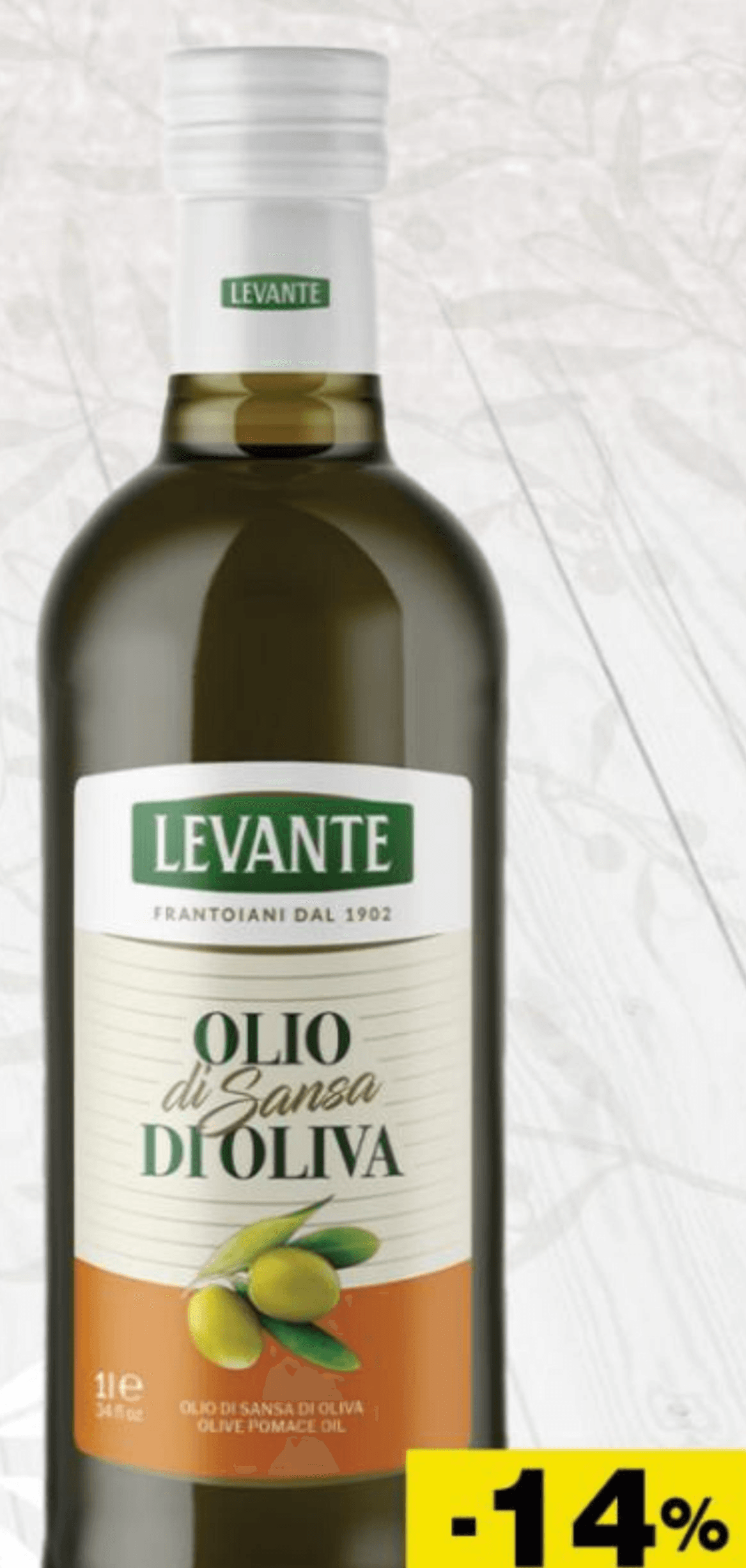 Ulje komine 1 l LEVANTE Akcija u trgovini Stanić Diskont