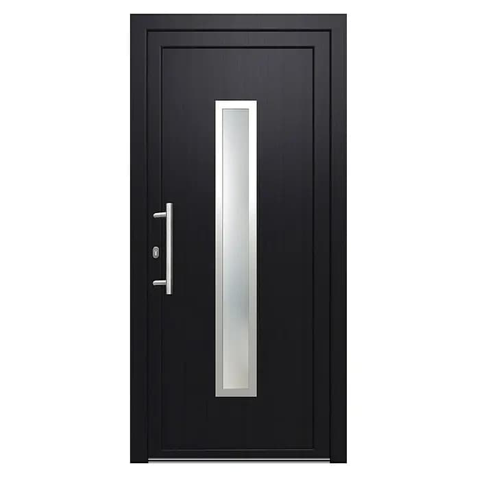 PVC ulazna vrata Milano KF740 antracit š 110 x v 210 cm Akcija u trgovini Bauhaus