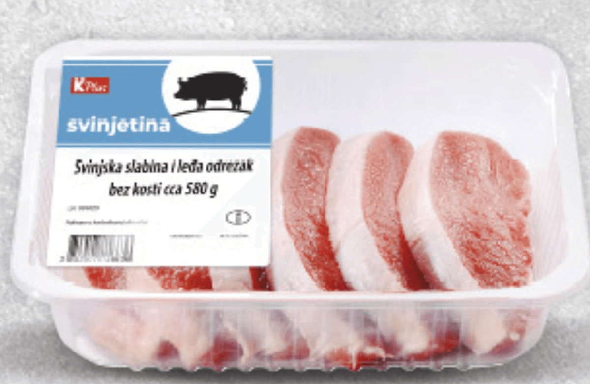 K PLUS Svinjska slabina i leđa cca 580g Akcija u trgovini Konzum