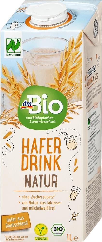dmBio napitak od zobi nezaslađeni Natur 1 l Akcija u trgovini Dm