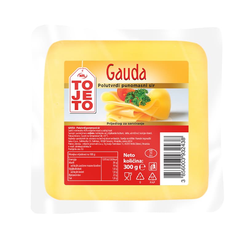 ToJeTo sir gauda 300 g Akcija u trgovini 365 Market