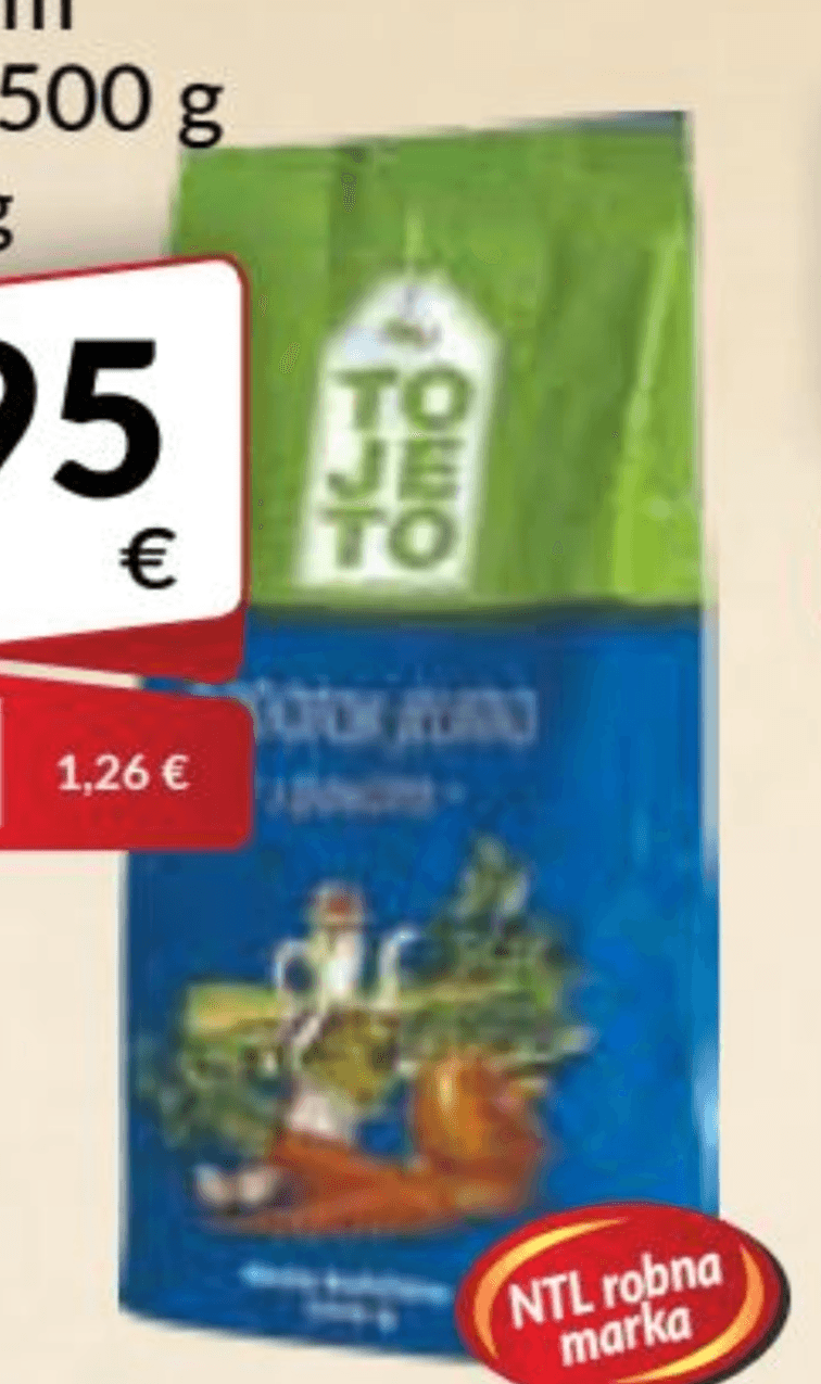 To je to začin dodatak jelima s povrćem 500 g Akcija u trgovini Bakmaz