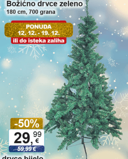 Božićno drvce zeleno