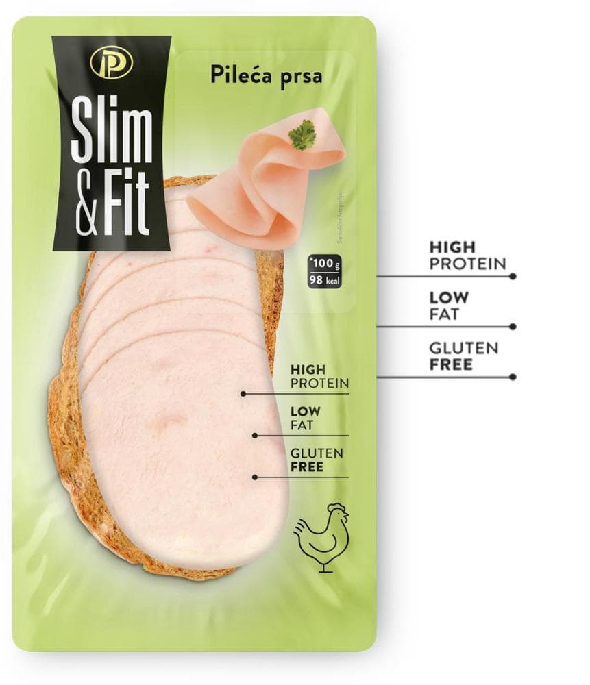 Slim&Fit pileća prsa 100g Akcija u trgovini Konzum