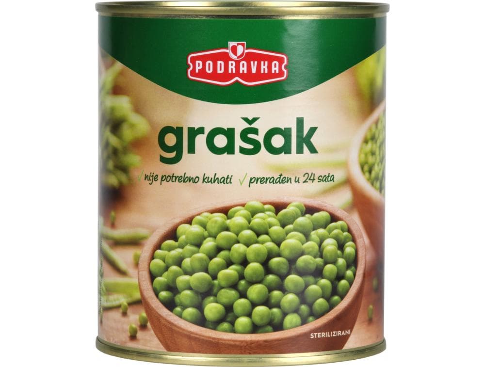 Podravka Grašak 850g Akcija u trgovini Pivac